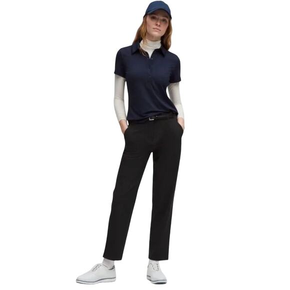 LULULEMON | Women's Black Mid Rise Stretch Twill Golf Pants Trousers | Size 8 - Picture 1 of 7